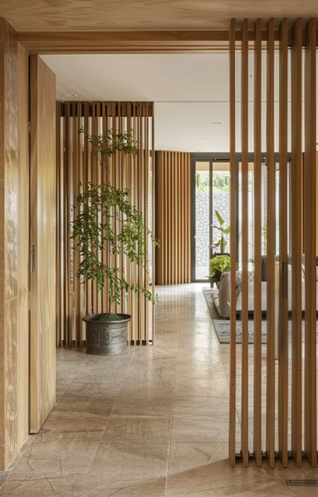 Délimiter une entrée dans un salon: ces 9 séparations design
