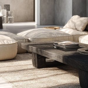 Tables basses brutalistes : des sculptures naturelles au cœur du salon